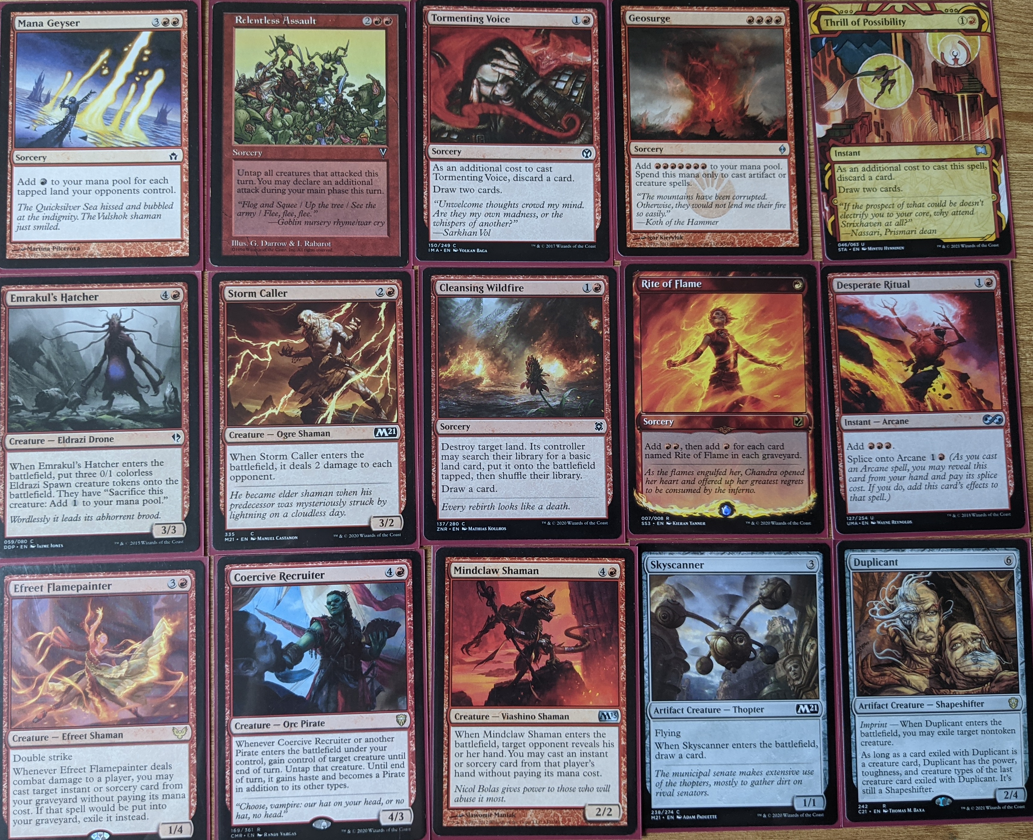 Rionya, Fire Dancer - Combat/Storm EDH Deck (Custom 100 Card Commander Deck)